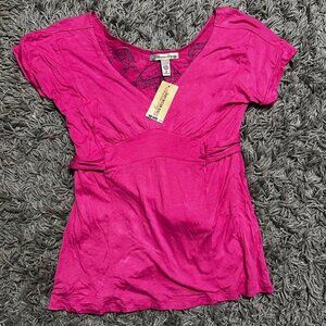 NWT American Rag Y2K Babydoll Pink Top Size S